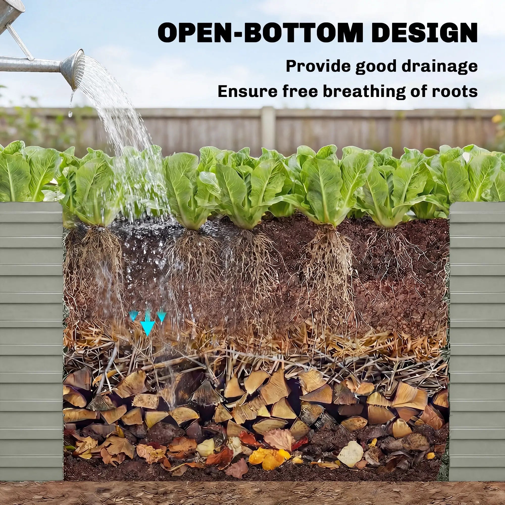 5' x 3' x 2' Galvanized Raised Garden Bed, Light Grey Planter Box, Light Grey Galvanized Planter Boxes at Gallery Canada