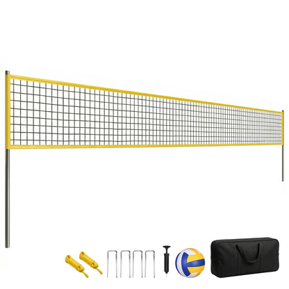 Portable Volleyball Net Set, Adjustable Height Steel Poles, Boundary Line, Carrying Bag Badminton at Gallery Canada