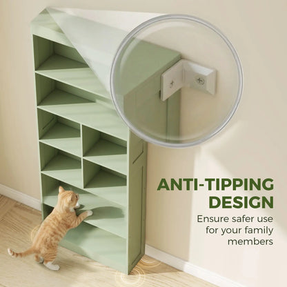 6-Tier Bookshelf, Storage Shelves, Green Display Bookshelves at Gallery Canada