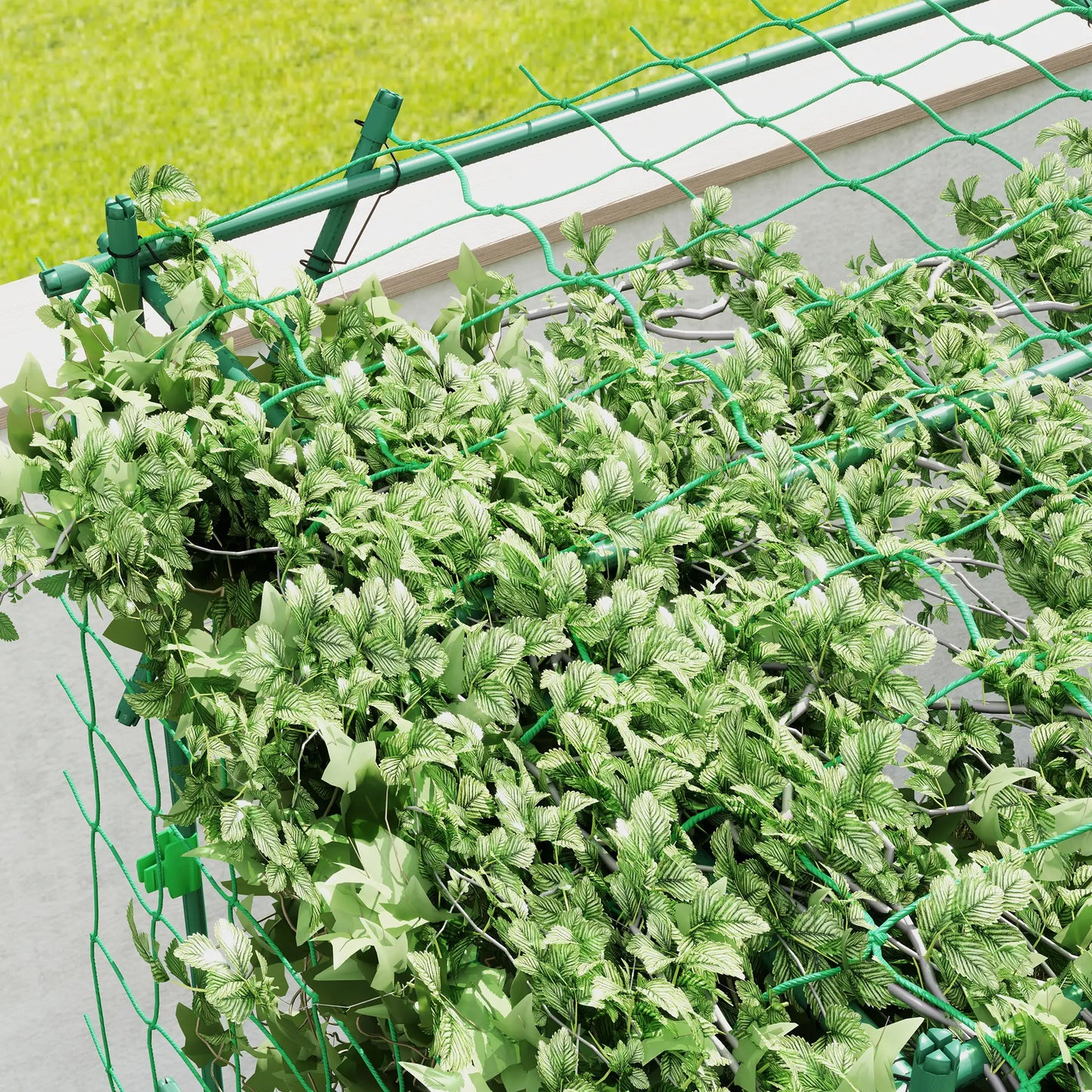 7.3 FT Tall Metal Garden Arch Trellis, For Climbing Plants, Green