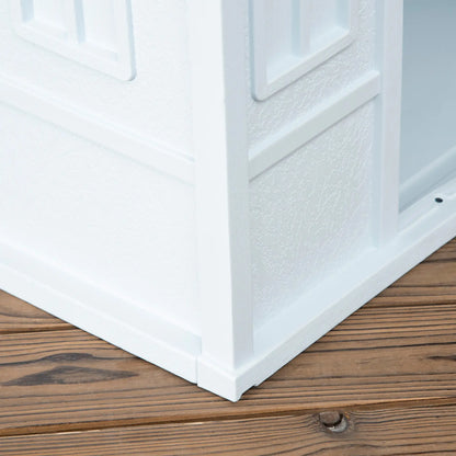 26" Plastic Dog House, Outdoor with Air Vents, Small Medium Dogs, Blue Houses, Kennels & Pens at Gallery Canada