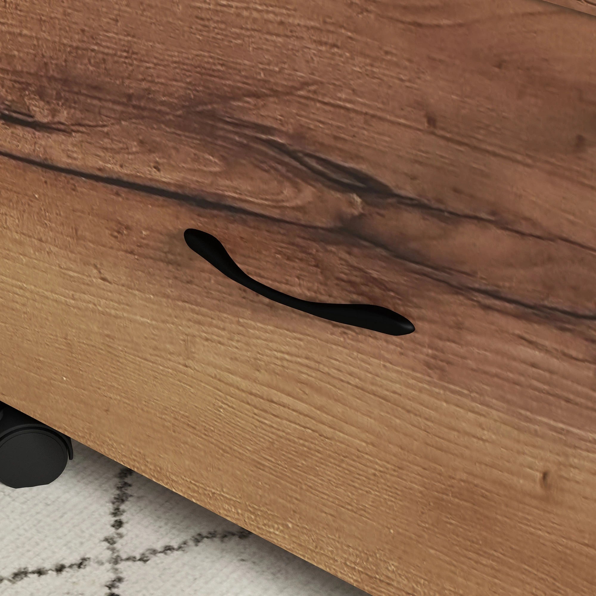 Vertical Filing Cabinet with Wheels, 26.2