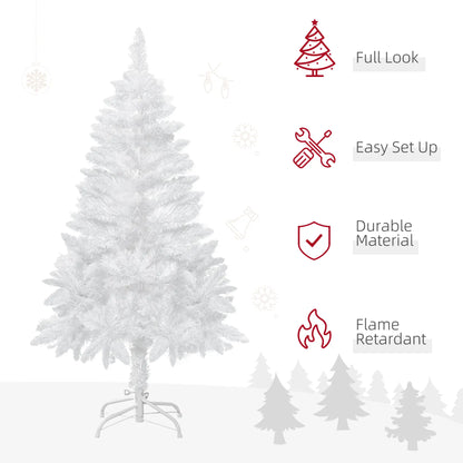 4ft Artificial Christmas Tree, Realistic Pine Branches, Auto Open, Indoor, White Artificial Christmas Trees at Gallery Canada
