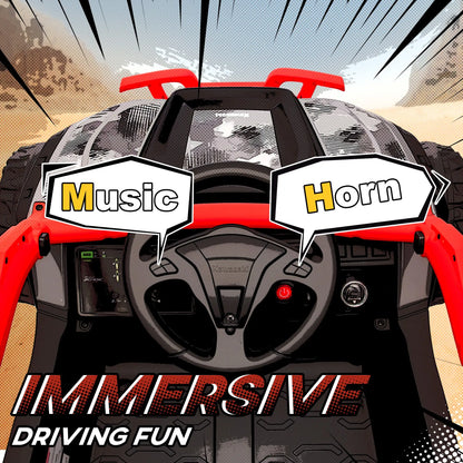 12V Ride On Truck, KAWASAKI TERYX KRX 2WD Kids Electric Car, Red Electric Toy Cars at Gallery Canada