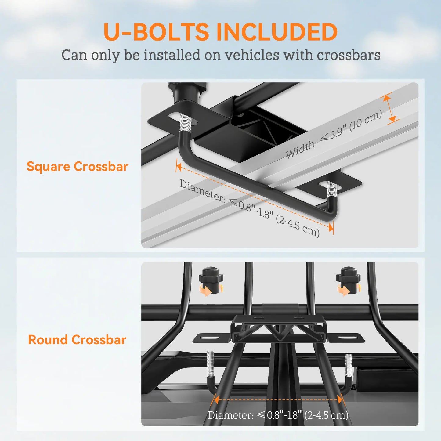 Heavy Duty Roof Rack Cargo Basket, 46" x 36" x 4.5", 330LBS Capacity Automotive at Gallery Canada