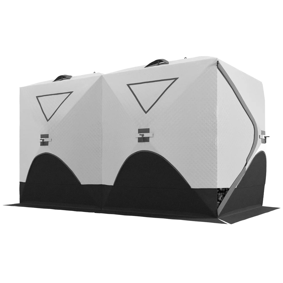 8-Person Ice Fishing Tent, Insulated, Ventilation Windows, Carry Bag, -22℉, Grey Ice Fishing Tents at Gallery Canada