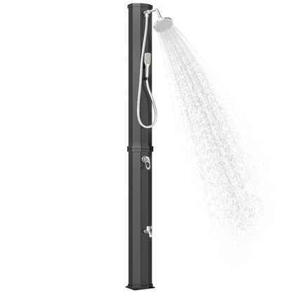 16 Gal Solar Heated Shower, 7.4 FT Outdoor Shower With 2 Heads Outdoor Swimming Pools & Hot Tubs at Gallery Canada
