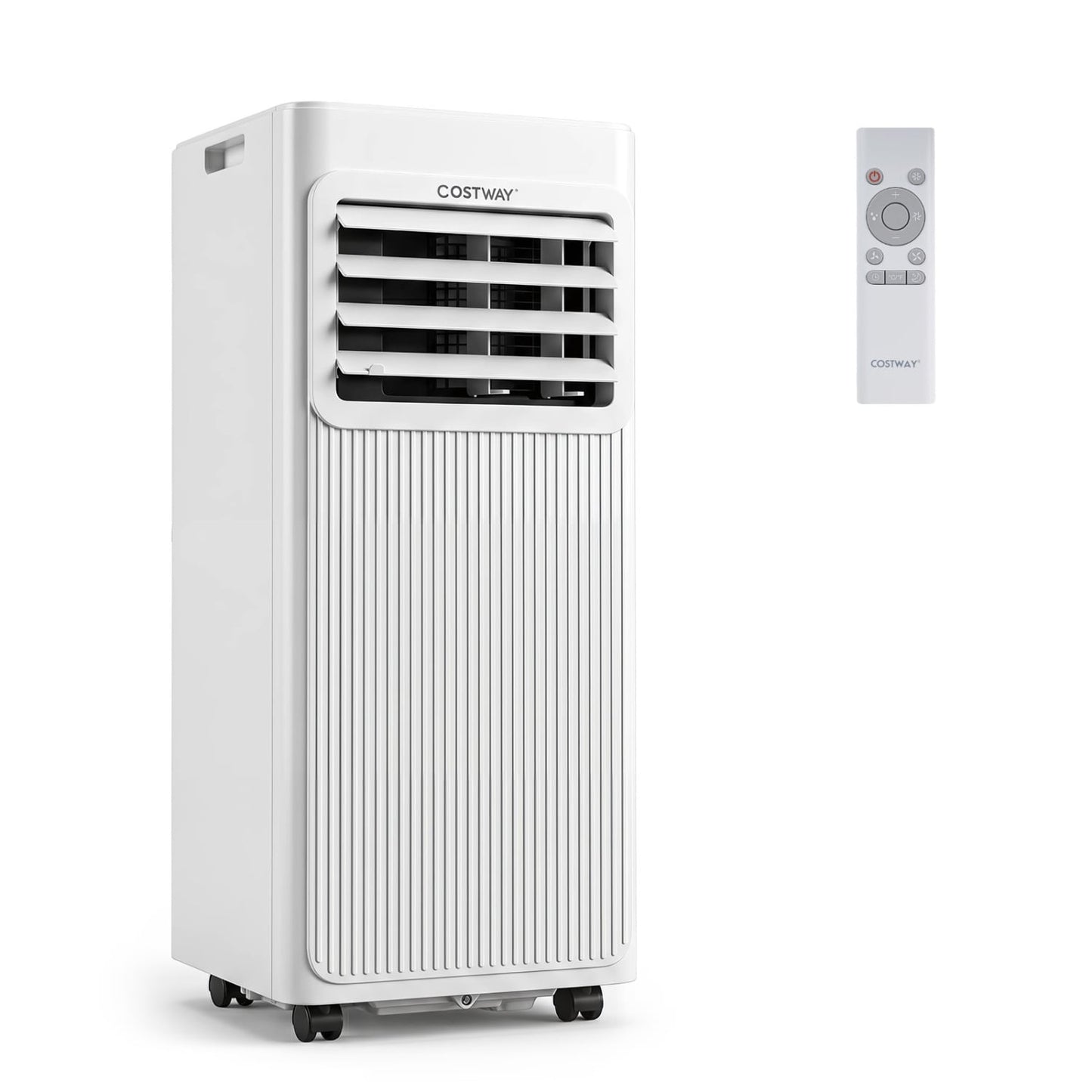 8000 BTU Portable AC with Sleep Mode, Cools 350 Sq Ft, White