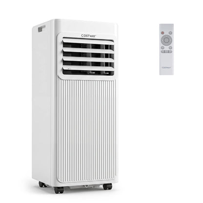 8000 BTU Portable AC with Sleep Mode, Cools 350 Sq Ft, White