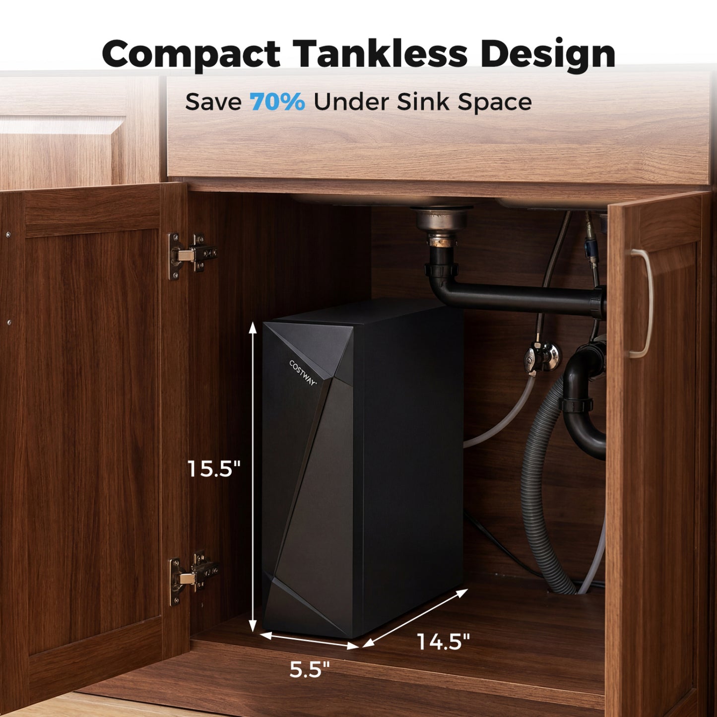 800 GPD Alkaline PH+ Reverse Osmosis Water Filter, Black Small Appliances at Gallery Canada