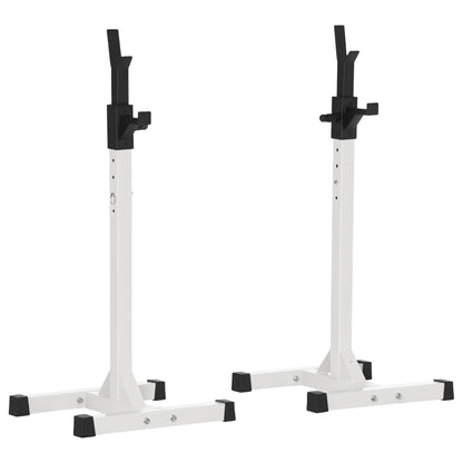 Adjustable Barbell Rack, Squat Stand, 2 Bars Holder, Black, White Power Towers at Gallery Canada