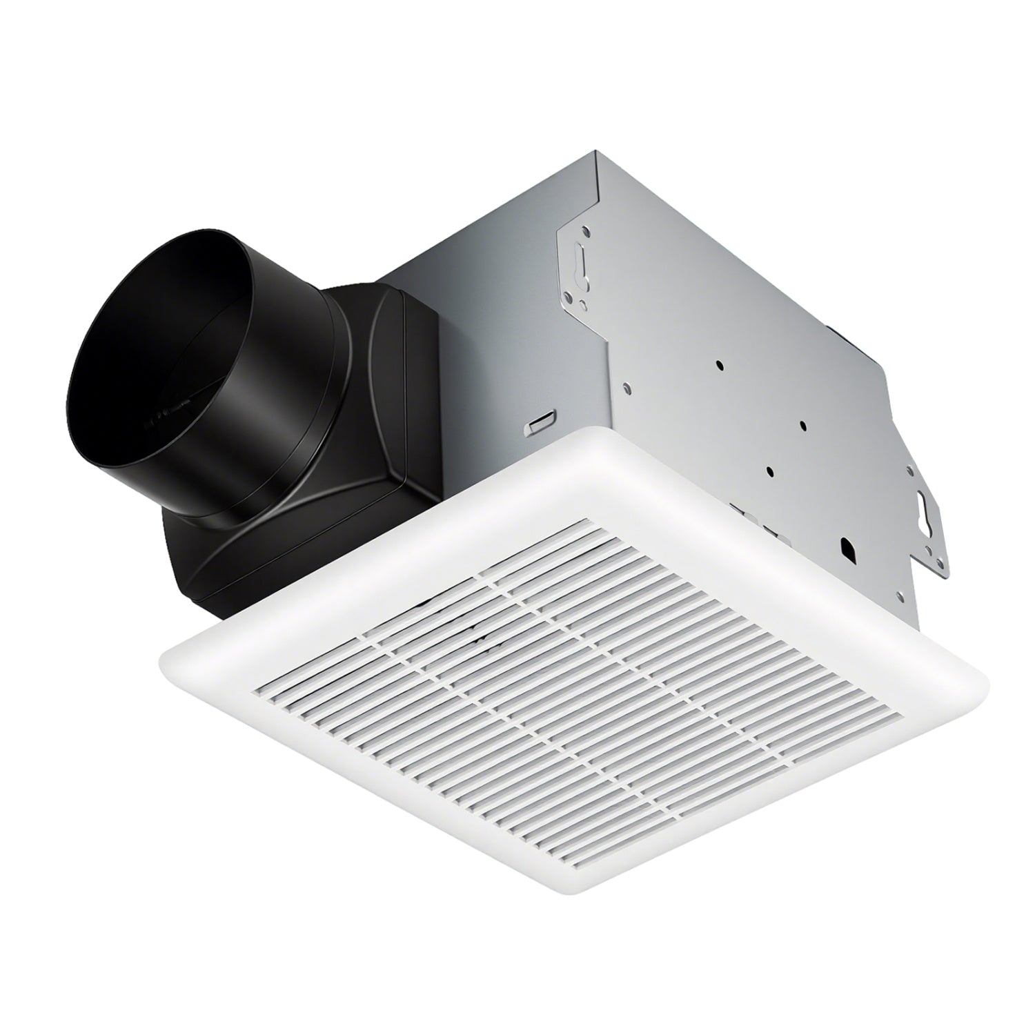 80 CFM Ceiling Mount Bathroom Exhaust Fan with Metal Housing and 4 Inches Duct, White Ventilation Fans at Gallery Canada