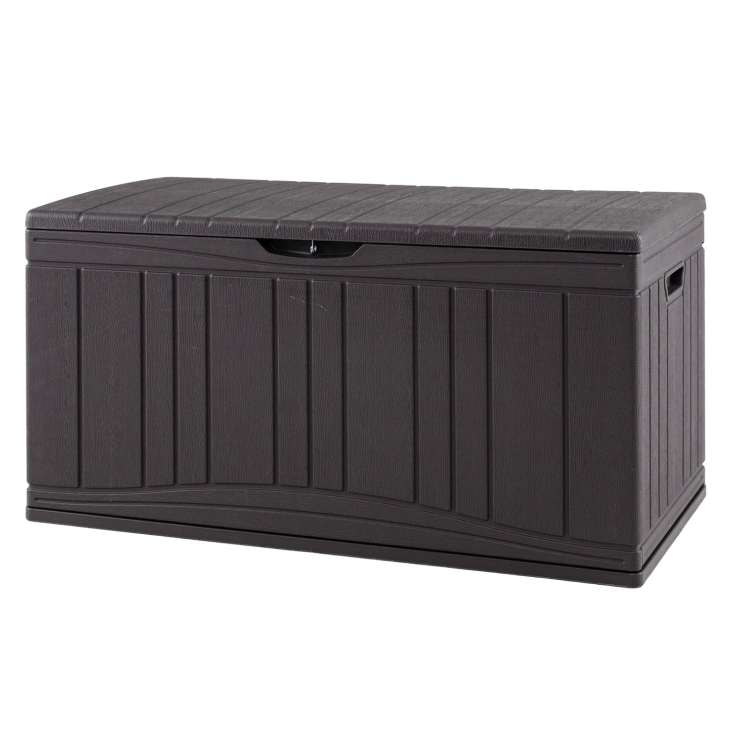 80 Gallon Outdoor Deck Box, Lockable Lid, Brown Sheds & Outdoor Storage at Gallery Canada