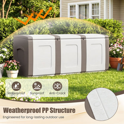 80 Gallon Patio Container With Lockable Lid, Beige Garden Tools at Gallery Canada