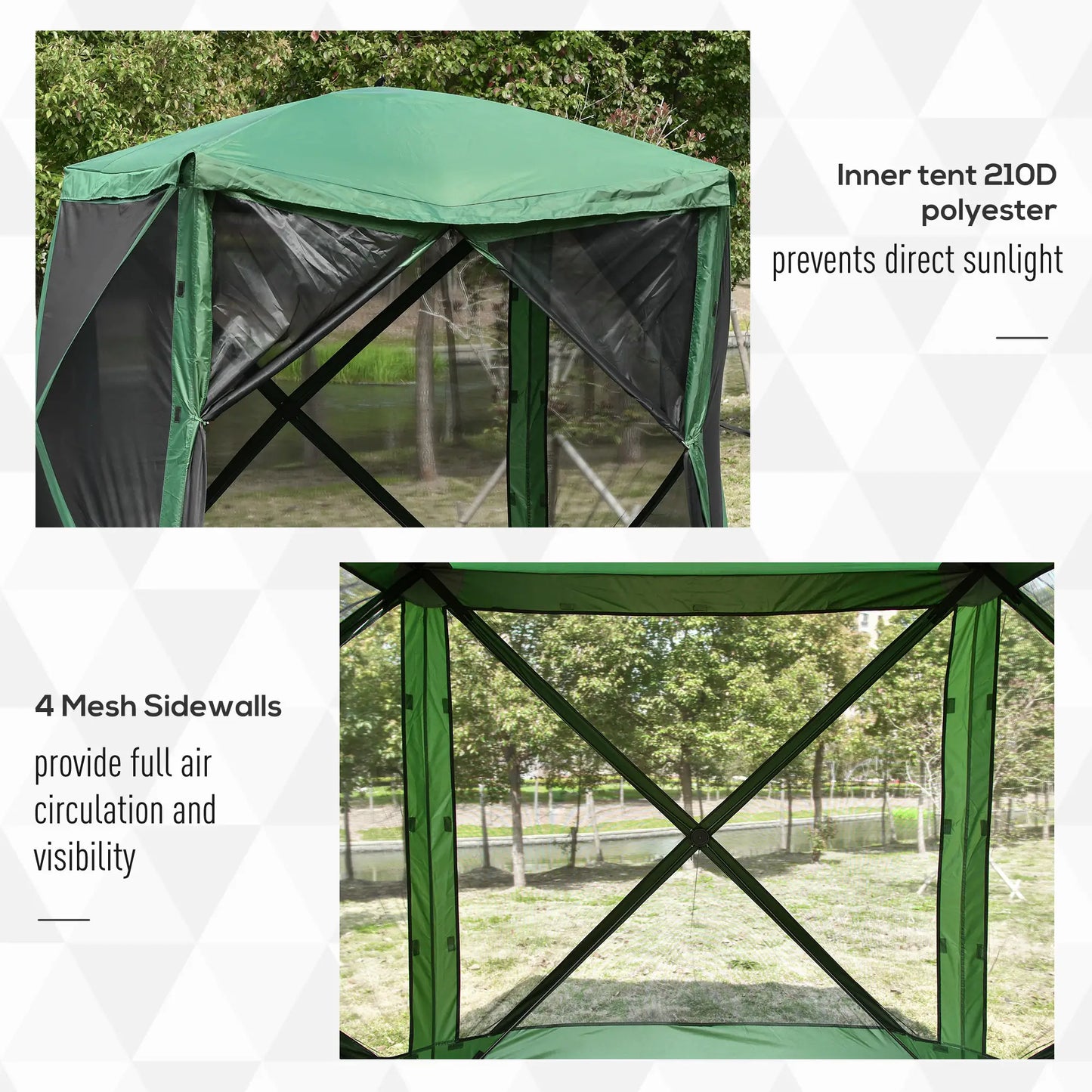 Pop-Up Tent, Foldable, Zippered Door, Ground Stakes, Fits 3-4 People, Green Pop Up Canopies at Gallery Canada