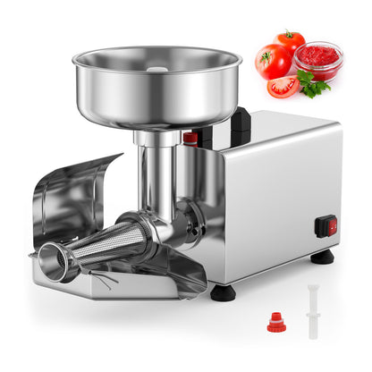 450W Electric Tomato Strainer, Stainless Steel Sauce Maker, Silver Food Grinders & Mills Silver at Gallery Canada