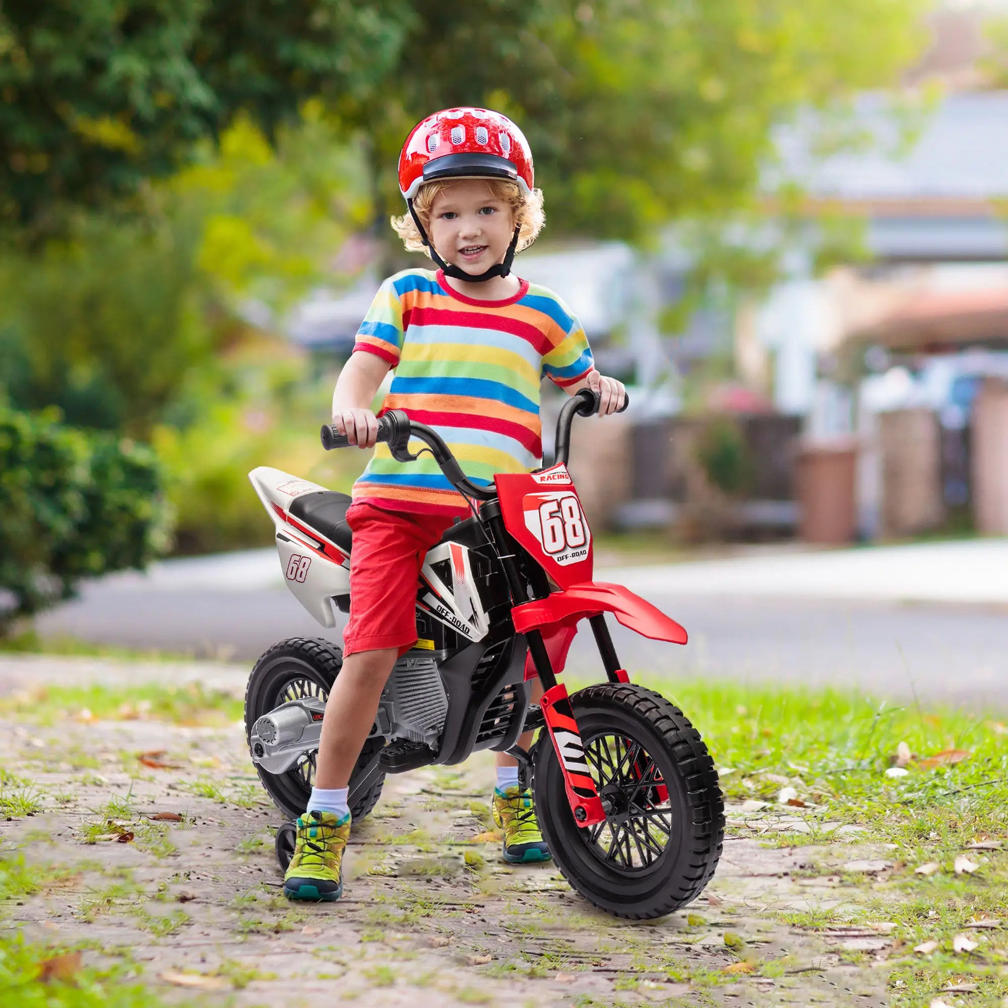 12V Kids Dirt Bike, Electric Motorcycle, Red Electric Motorcycles at Gallery Canada