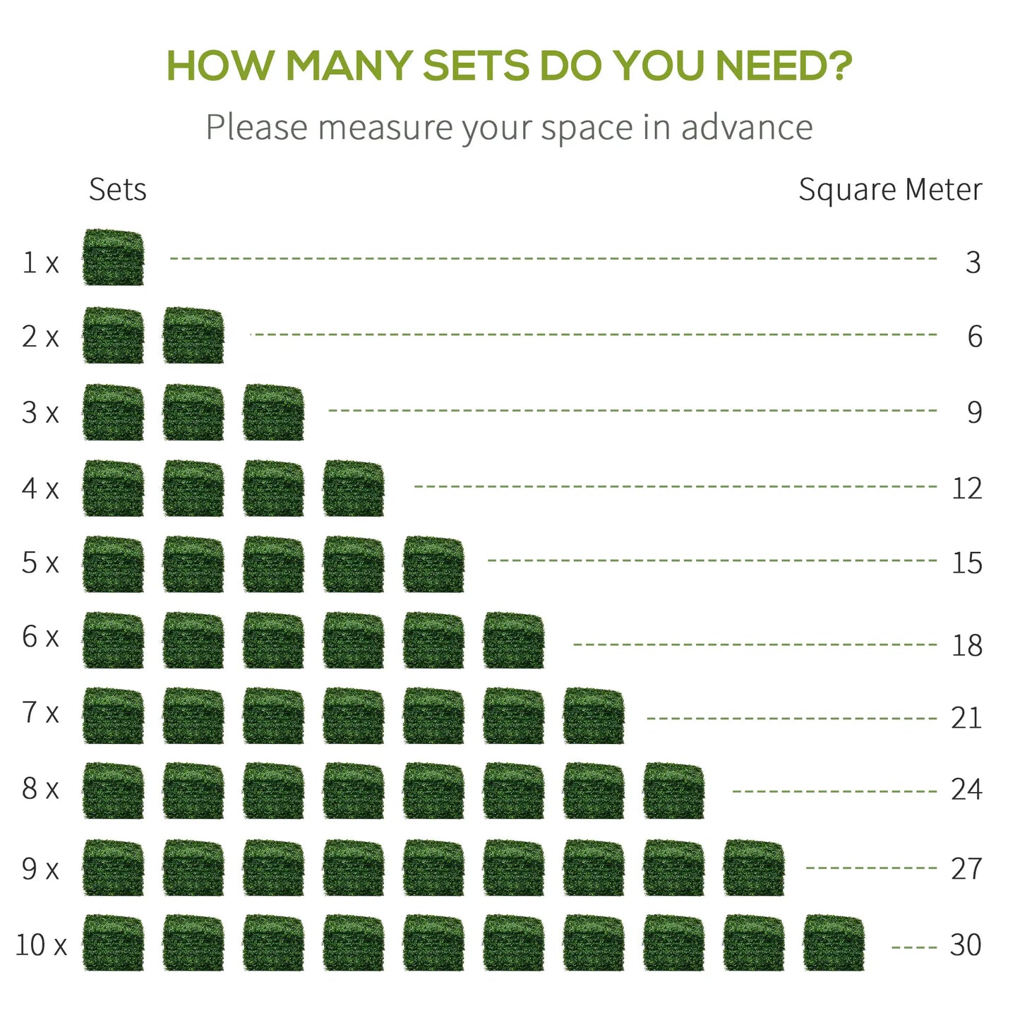 12-Piece Artificial Grass, Fake Green Wall, 19.75" x 19.75", Light Green Artificial Wall Grass at Gallery Canada