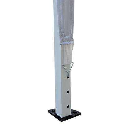10 x 10ft Folding Pop Up Tent, Outdoor Gazebo Canopy, White Pop Up Canopies at Gallery Canada