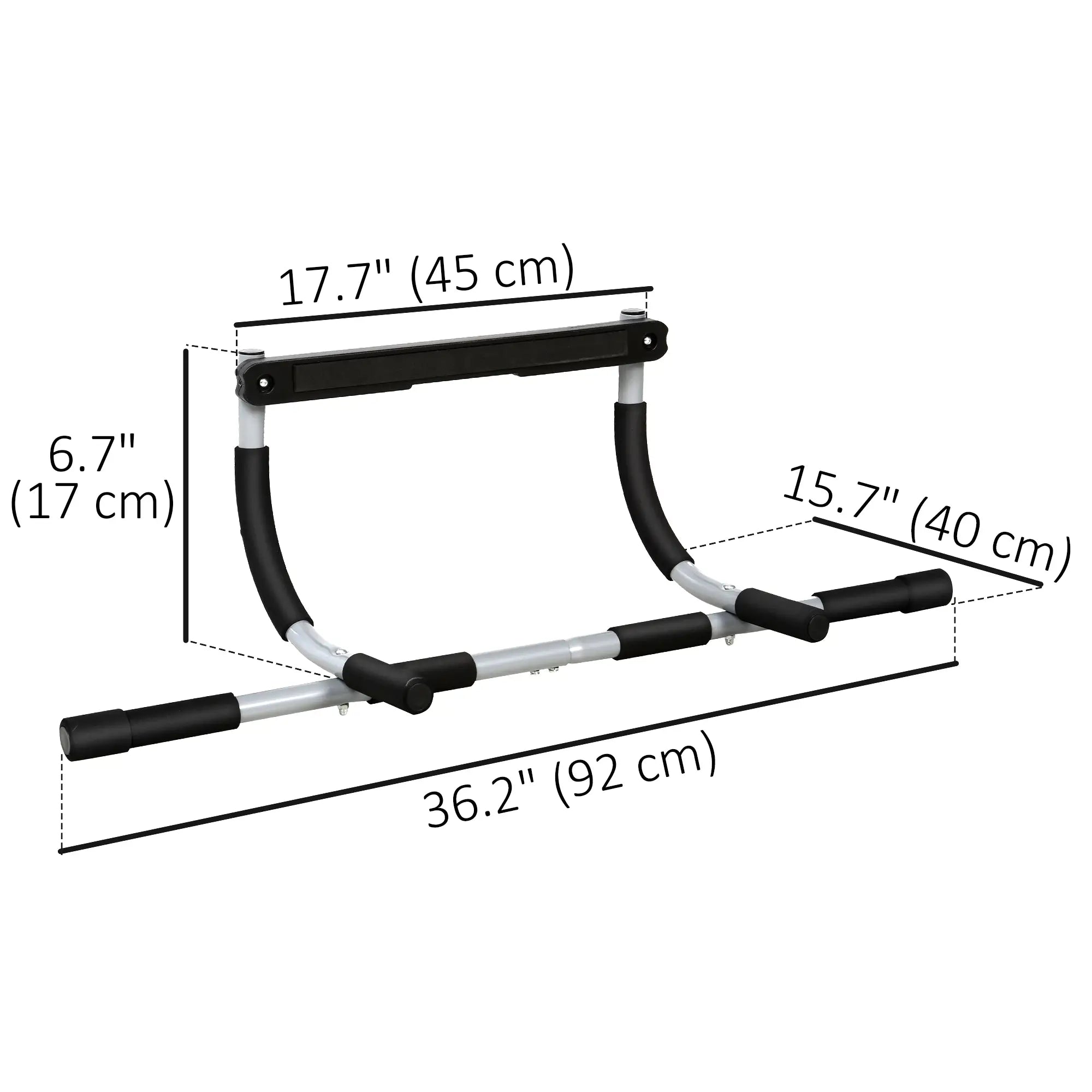 Doorway Pull-Up Bar, Home Fitness Horizontal Chin-Up Bar, Grey Strength Training Equipment at Gallery Canada