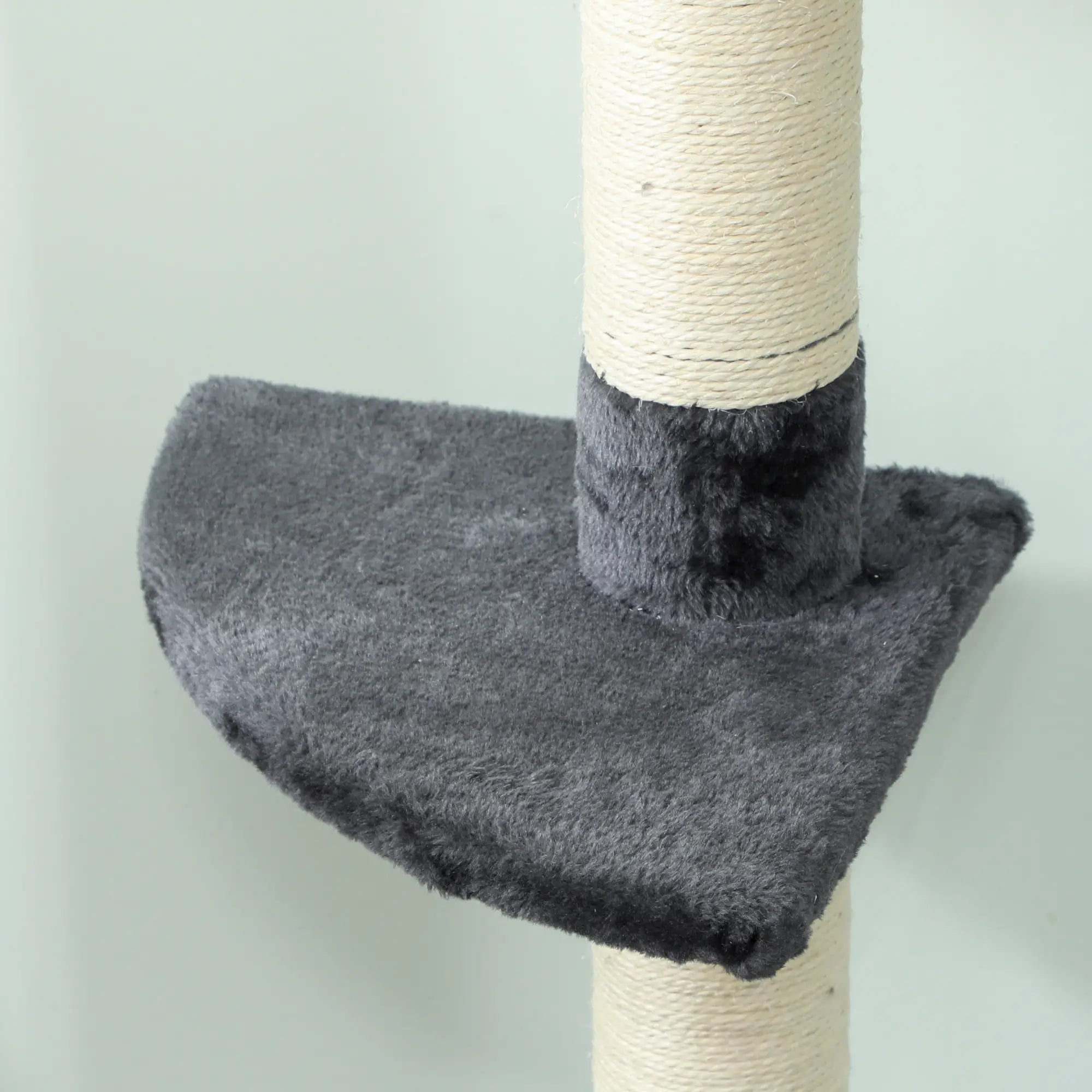 8.5ft Cat Climbing Tree, 5-Tier Activity Center, Scratching Post, Dark Grey Floor to Ceiling Cat Trees at Gallery Canada