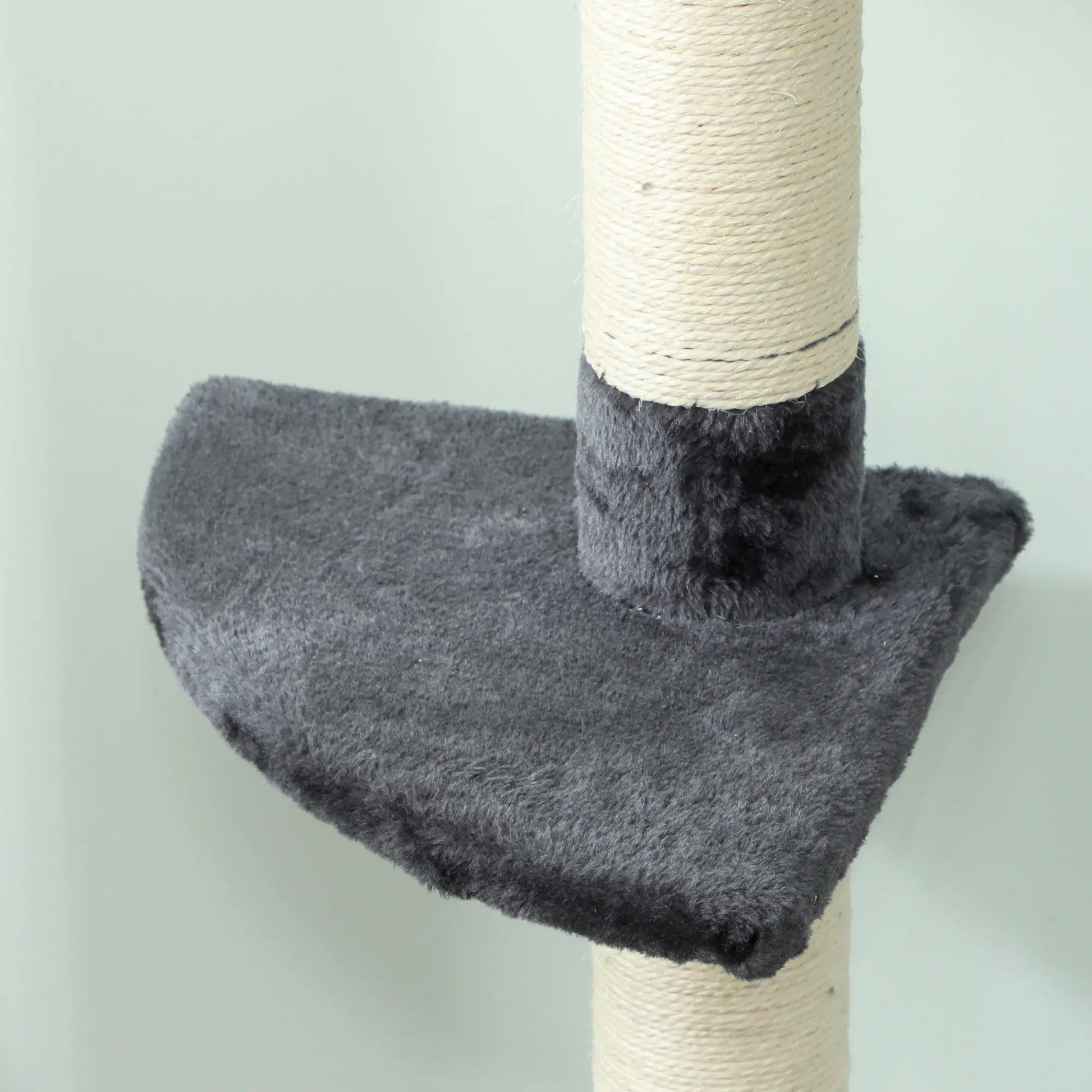 8.5ft Cat Climbing Tree, 5-Tier Activity Center, Scratching Post, Dark Grey Floor to Ceiling Cat Trees at Gallery Canada