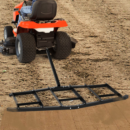 84" Wide Driveway Drag Tow Behind Landscape Leveling Rake, Black Lawn Care Tools at Gallery Canada
