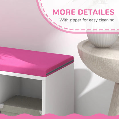 5-Cube Bookshelf with Cushioned Nook, Storage Shelves, Pink Bookshelves & Bookcases at Gallery Canada