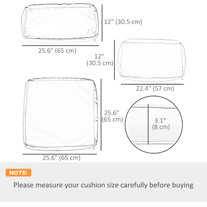 Outdoor Rattan Sofa Set Cushion Cover, Polyester, No Cushion Patio Chair Cushions at Gallery Canada