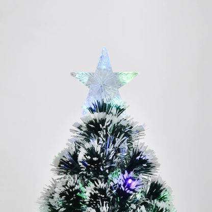 4ft Pre-Lit LED Fiber Optic Christmas Tree, Artificial Holiday Decor Pre Lit Christmas Trees at Gallery Canada