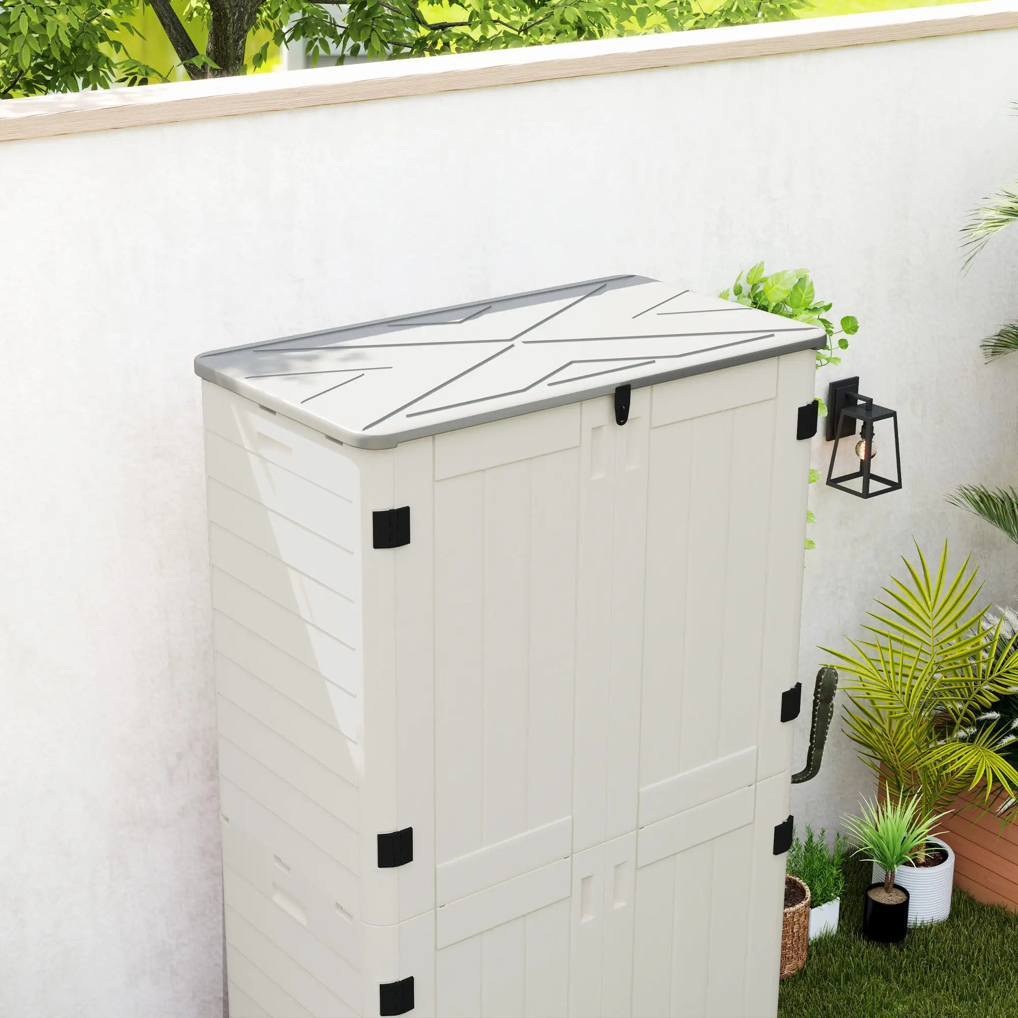 368 Gallon Outdoor Storage Cabinet, Openable Top, Lockable Doors Sheds at Gallery Canada