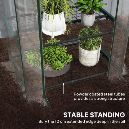 5 Tier Mini Greenhouse, Portable, Transparent, 27.25" x 19.25" x 76", Clear Portable Greenhouses at Gallery Canada