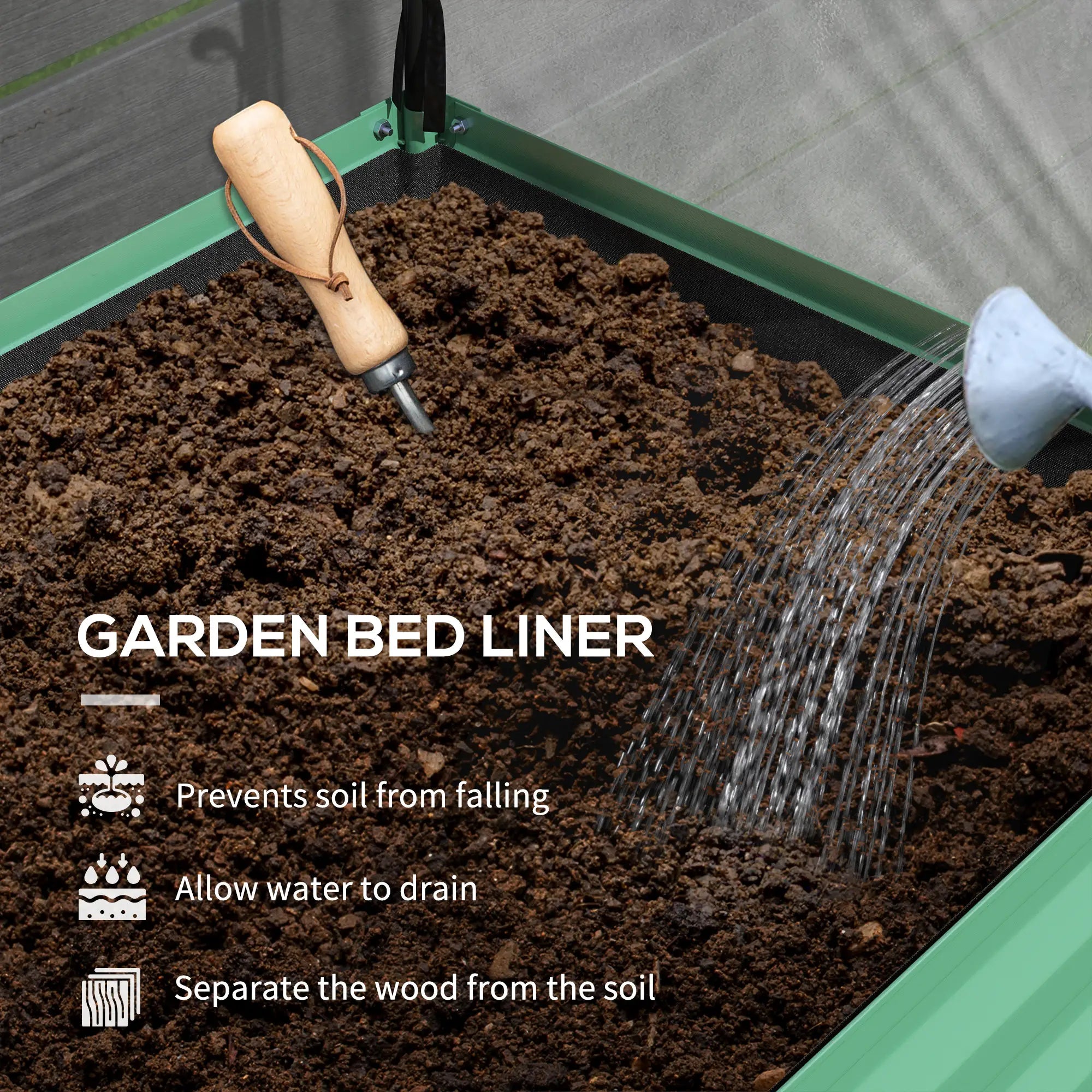 Metal Raised Garden Bed With Cover, 48 Inch, Green Elevated Garden Beds at Gallery Canada