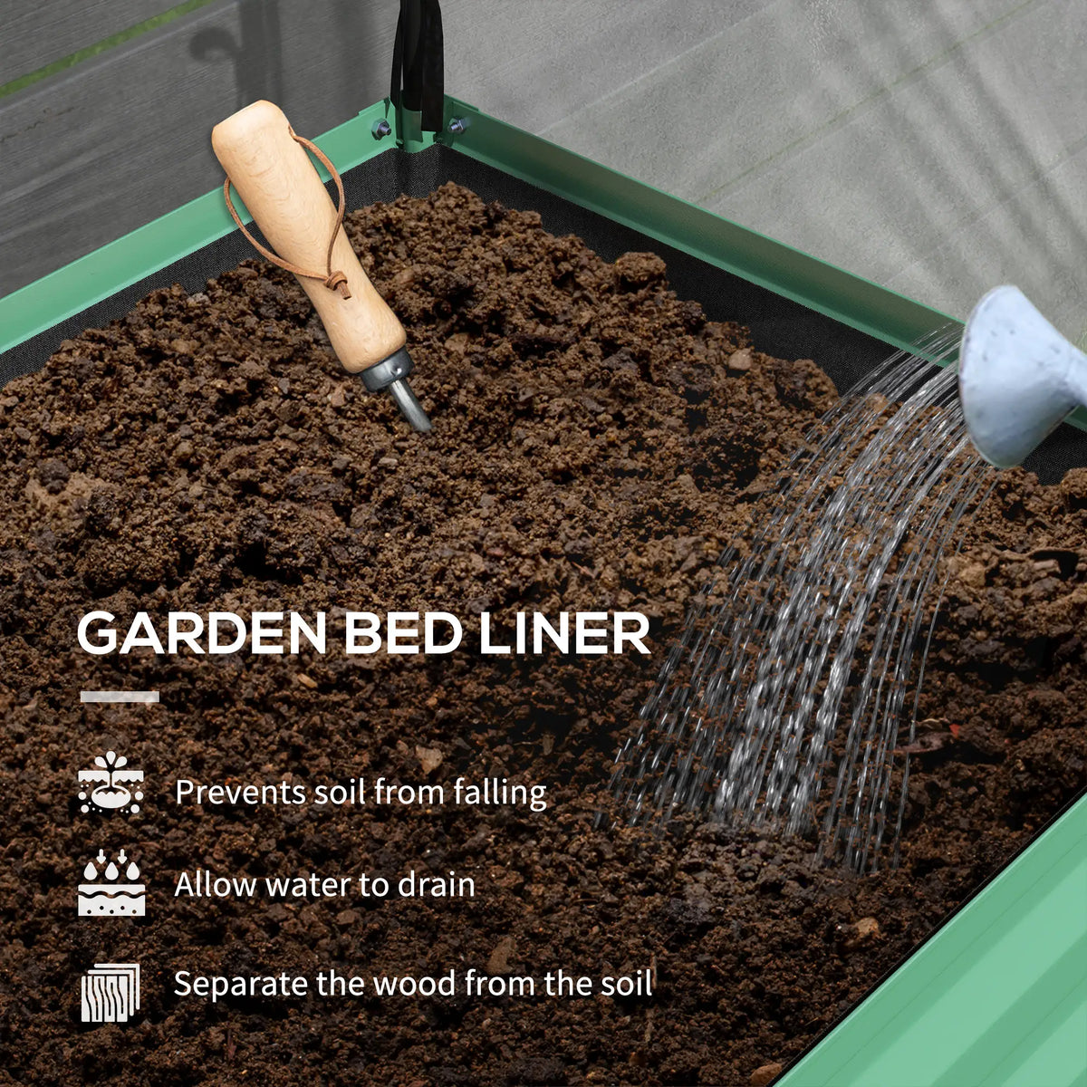 Metal Raised Garden Bed With Cover, 48 Inch, Green Elevated Garden Beds at Gallery Canada