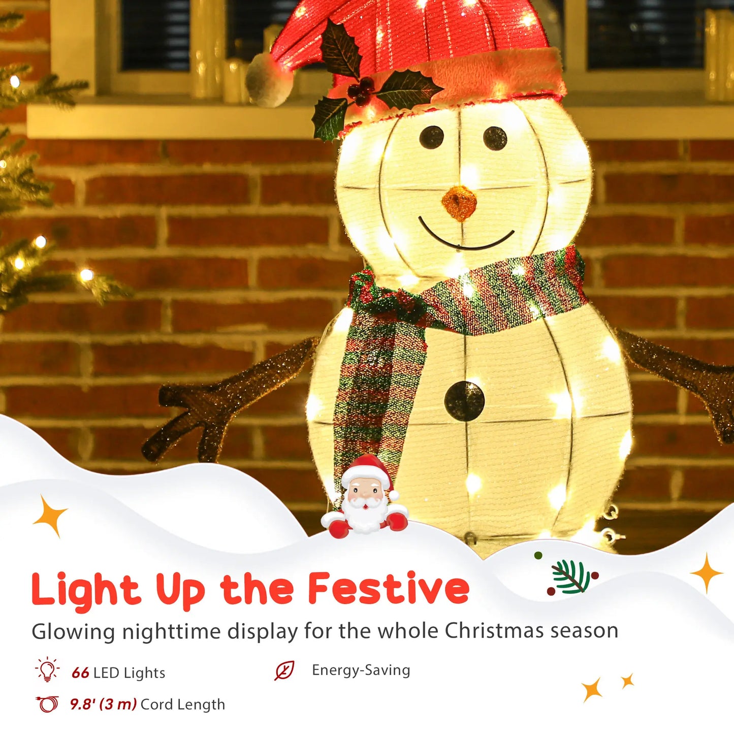LED Christmas Snowman Decoration, Outdoor, IP44 Waterproof Christmas Decorations at Gallery Canada