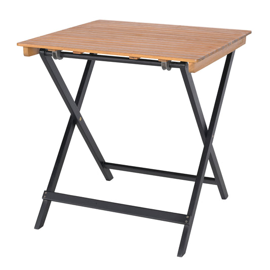 28 Inch Folding Square Table, Slatted Tabletop, Patio Porch Patio Dining Tables Options at Gallery Canada