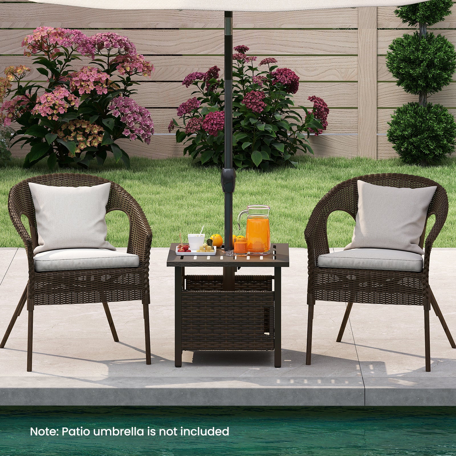 Outdoor Side Table with 1.93
