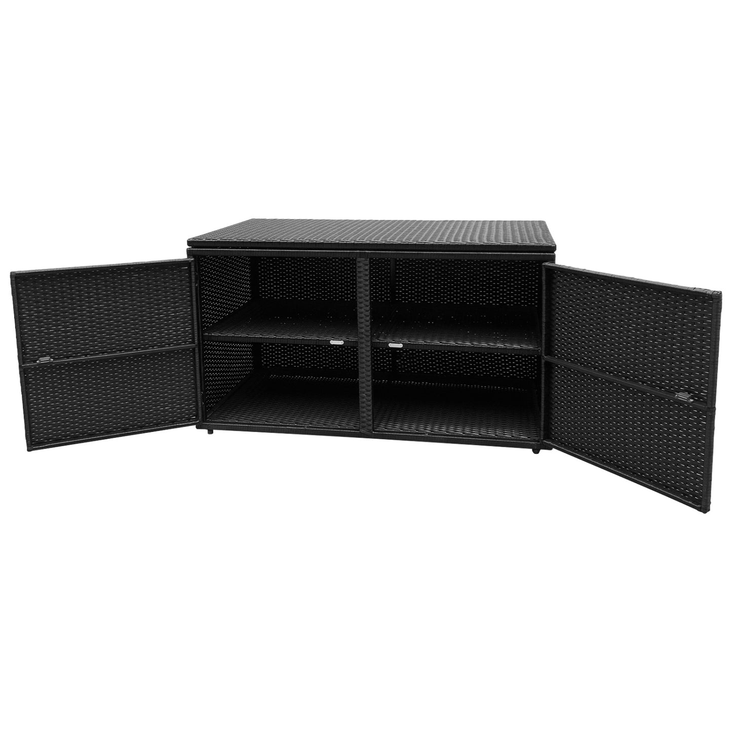 88 Gallon Rattan Storage Container Box, Black Sheds & Outdoor Storage at Gallery Canada