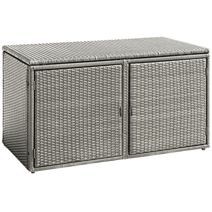 88 Gallon Rattan Storage Container Box, Gray Sheds & Outdoor Storage at Gallery Canada