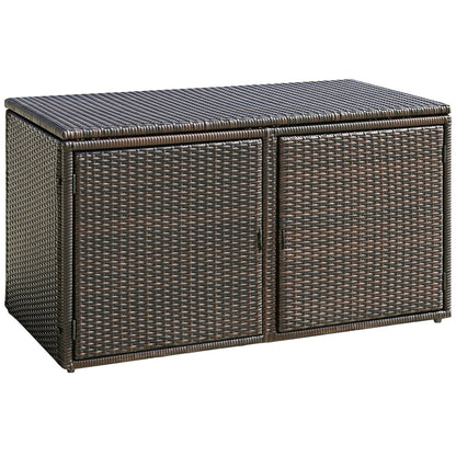 88 Gallon Rattan Storage Container Box, Brown Sheds & Outdoor Storage at Gallery Canada