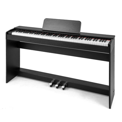 88-Key Hammer Action Weighted Keyboard, Furniture Stand, Black Pianos & Keyboards at Gallery Canada
