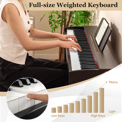 88-Key Hammer Action Weighted Keyboard, Furniture Stand, Black Pianos & Keyboards at Gallery Canada