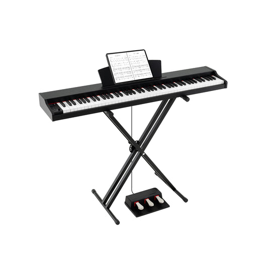 88-Key Keyboard Piano Set With Adjustable Stand, Black Pianos & Keyboards Black at Gallery Canada