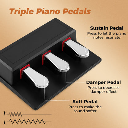 88-Key Keyboard Piano Set With Adjustable Stand, Black Pianos & Keyboards at Gallery Canada
