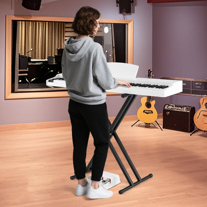 88-Key Keyboard Piano Set with Adjustable Stand, White Pianos & Keyboards at Gallery Canada