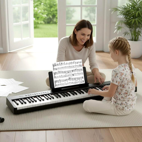 88 Keys Velocity-Sensitive Piano Keyboard with French DREAM Audio Source, Black