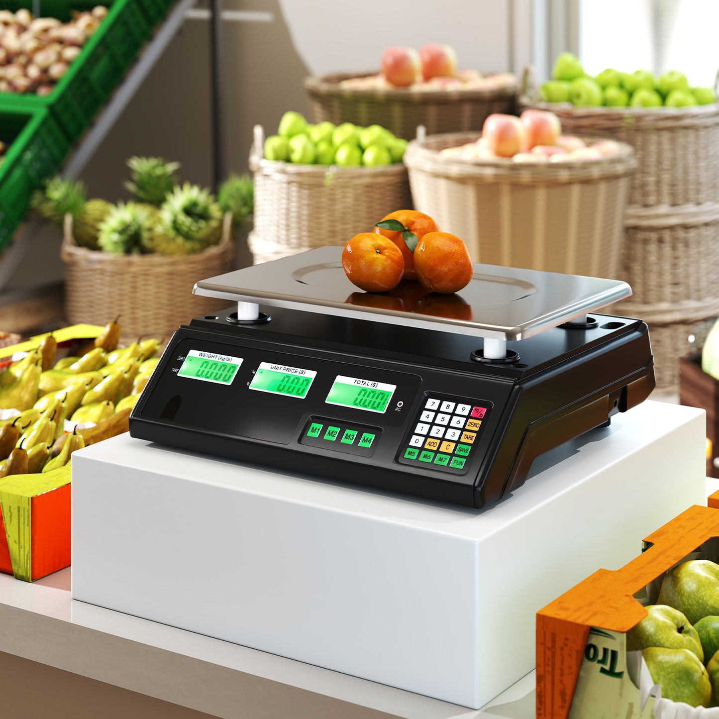 88lb Price Computing Scale Digital Commercial Food Scale with Counting Function Kitchen Tools at Gallery Canada