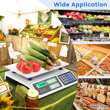 66lb Price Computing Scale Commercial Food Scale with Dual LCD Displays Kitchen Tools at Gallery Canada