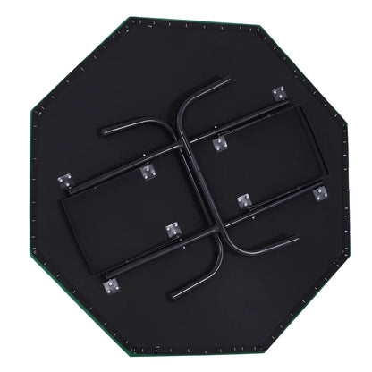 47" Folding Poker Table, Octagon Blackjack Table for 8, Green Game Tables at Gallery Canada