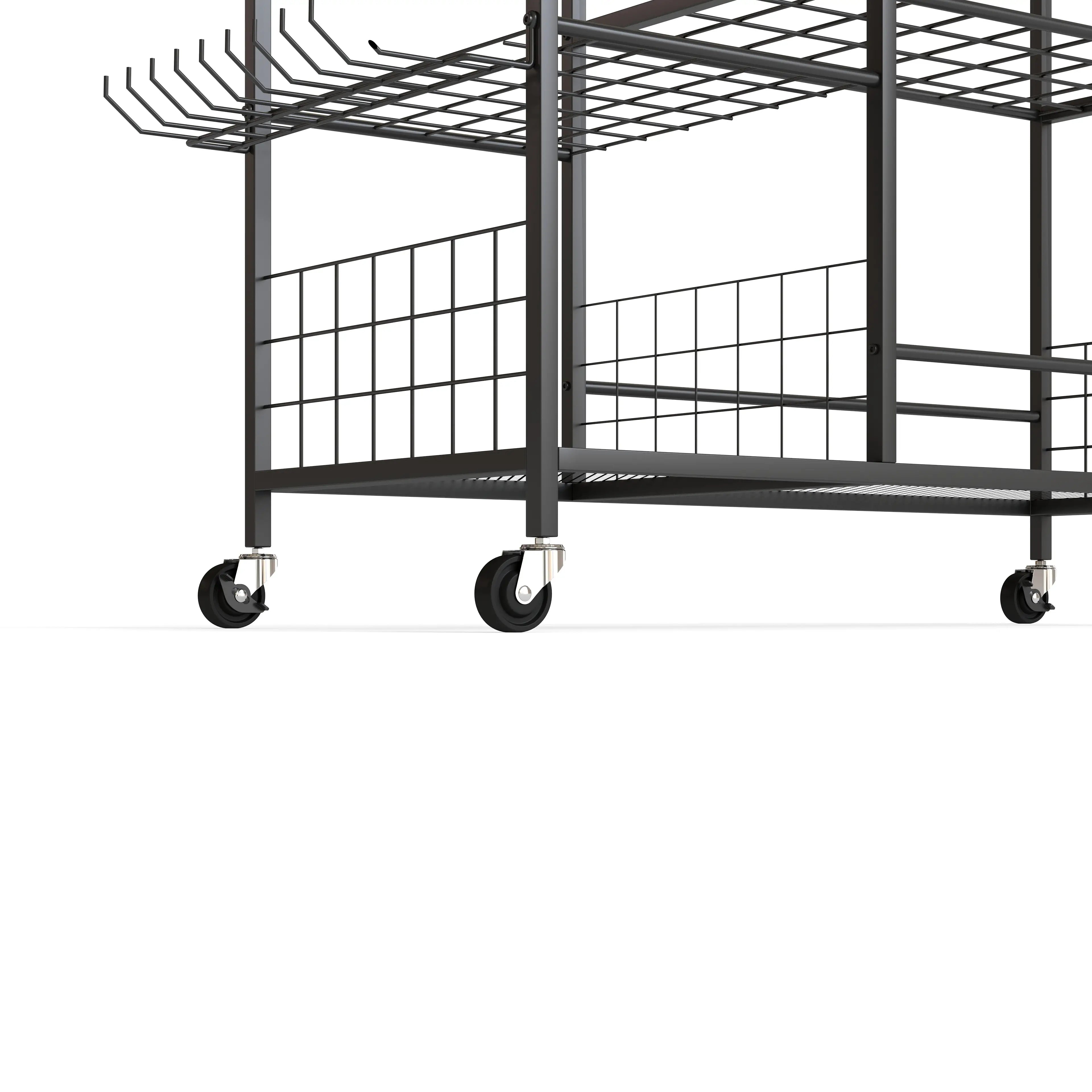 3-Tier Garden Tool Organizer, 74 Slots, 4 Wheels, 11 Hooks Garden Accessories at Gallery Canada